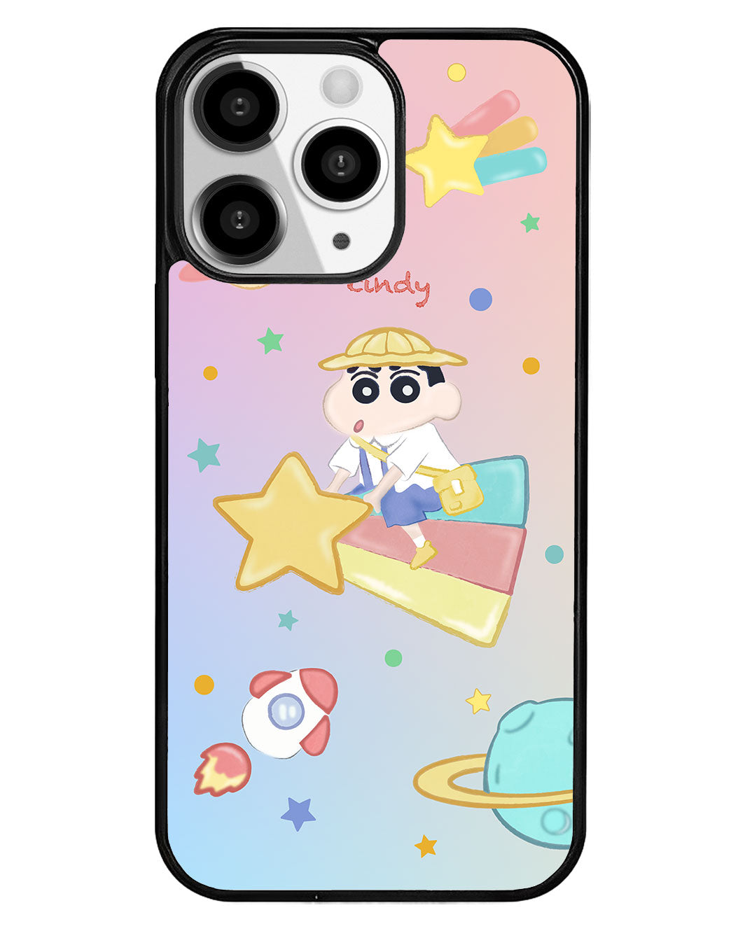 iPhone Premium Glam Case - Shinchan Sky