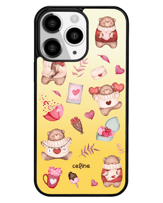 iPhone Premium Glam Case - Valentine with My Bear