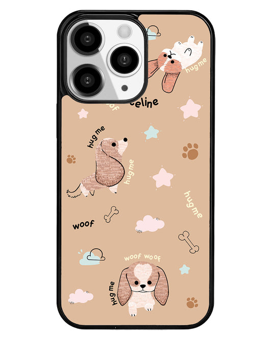 iPhone Premium Glam Case - Woof Woof