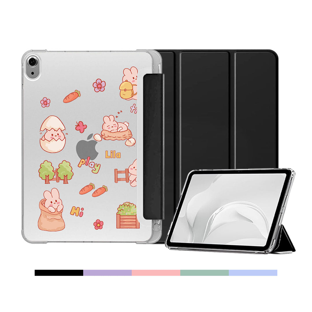 iPad & Android Tab Softcase Flipcover - Bunny's Garden Days