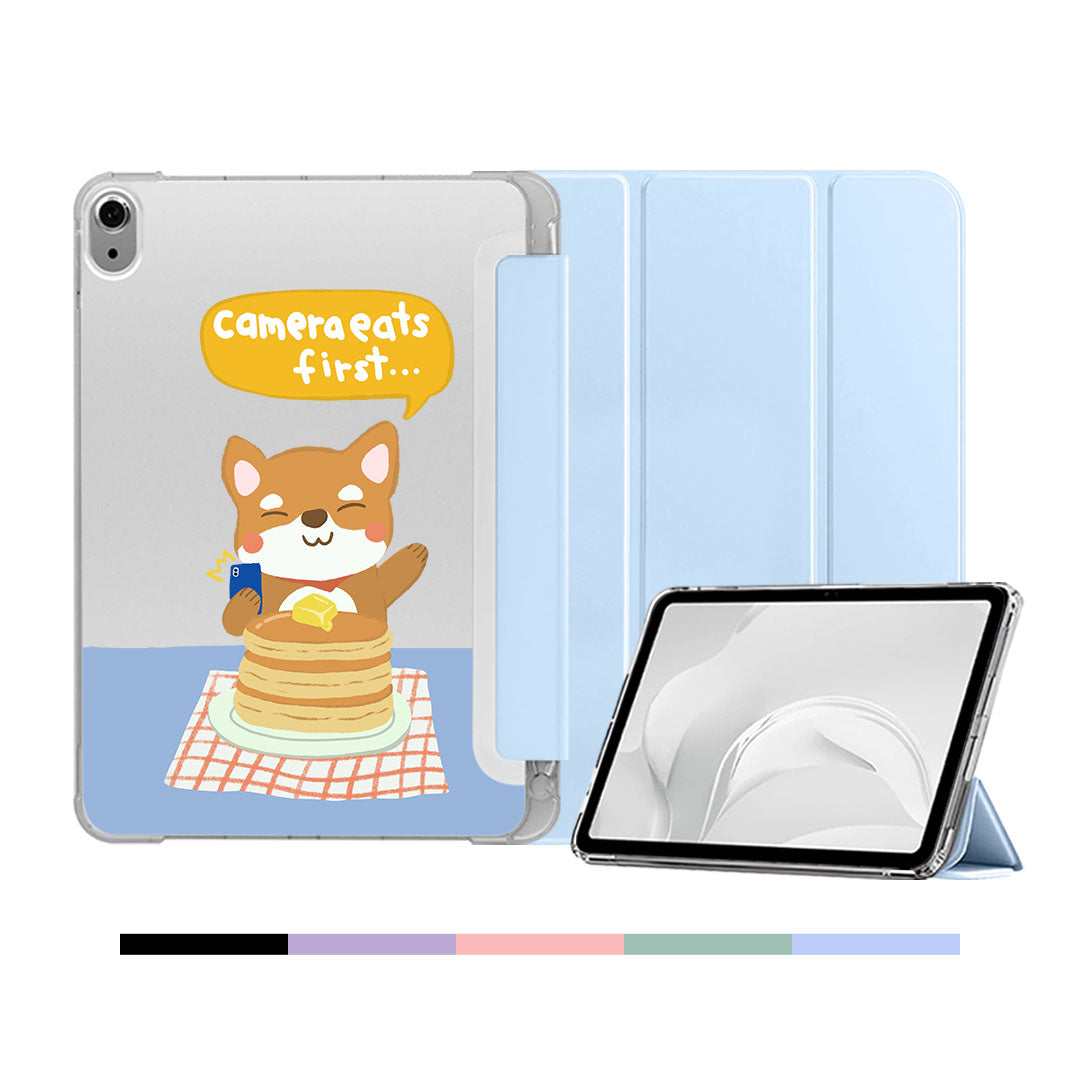 iPad & Android Tab Softcase Flipcover - Camera Eats First