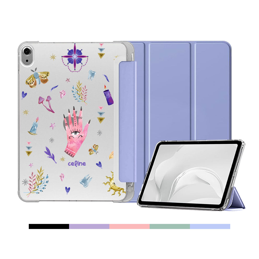 iPad & Android Tab Softcase Flipcover - Purple Boho
