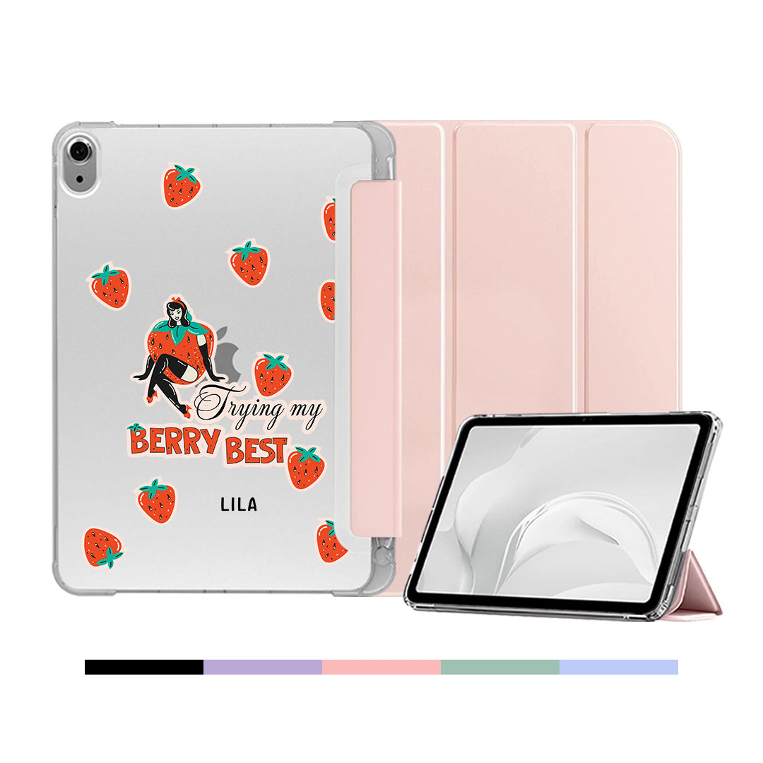 iPad & Android Tab Softcase Flipcover - Trying My Berry Best
