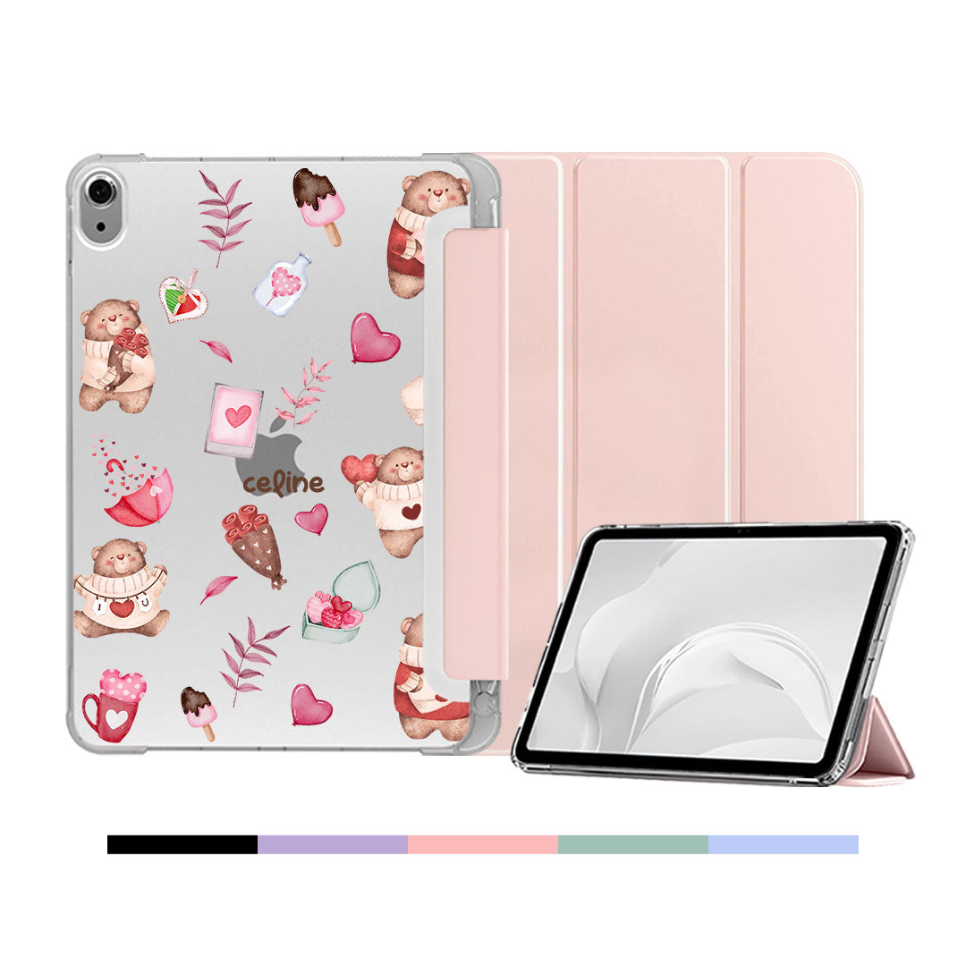 iPad & Android Tab Softcase Flipcover - Valentine With My Bear