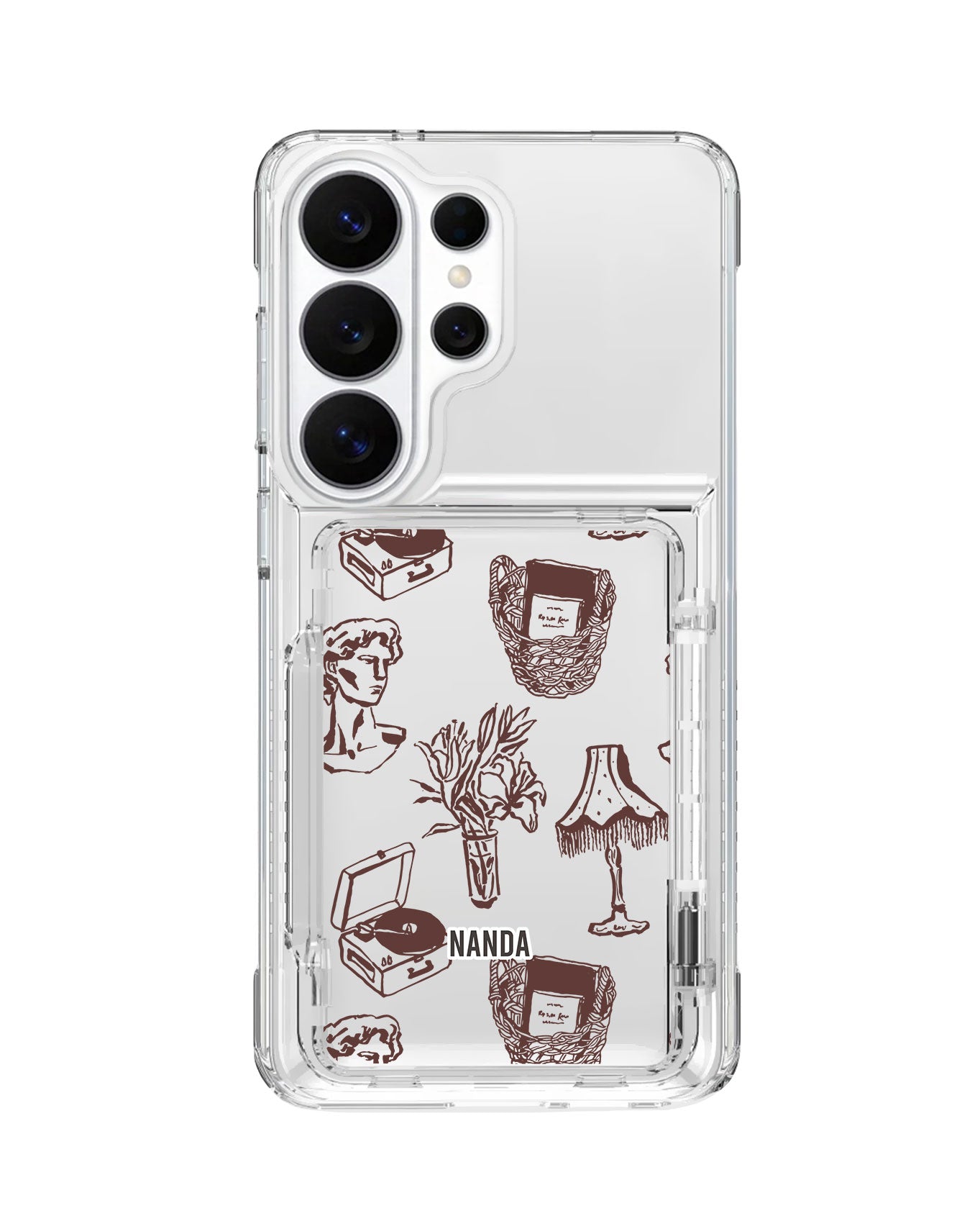 Android Crystal Wallet Standing Case - Antique Corners