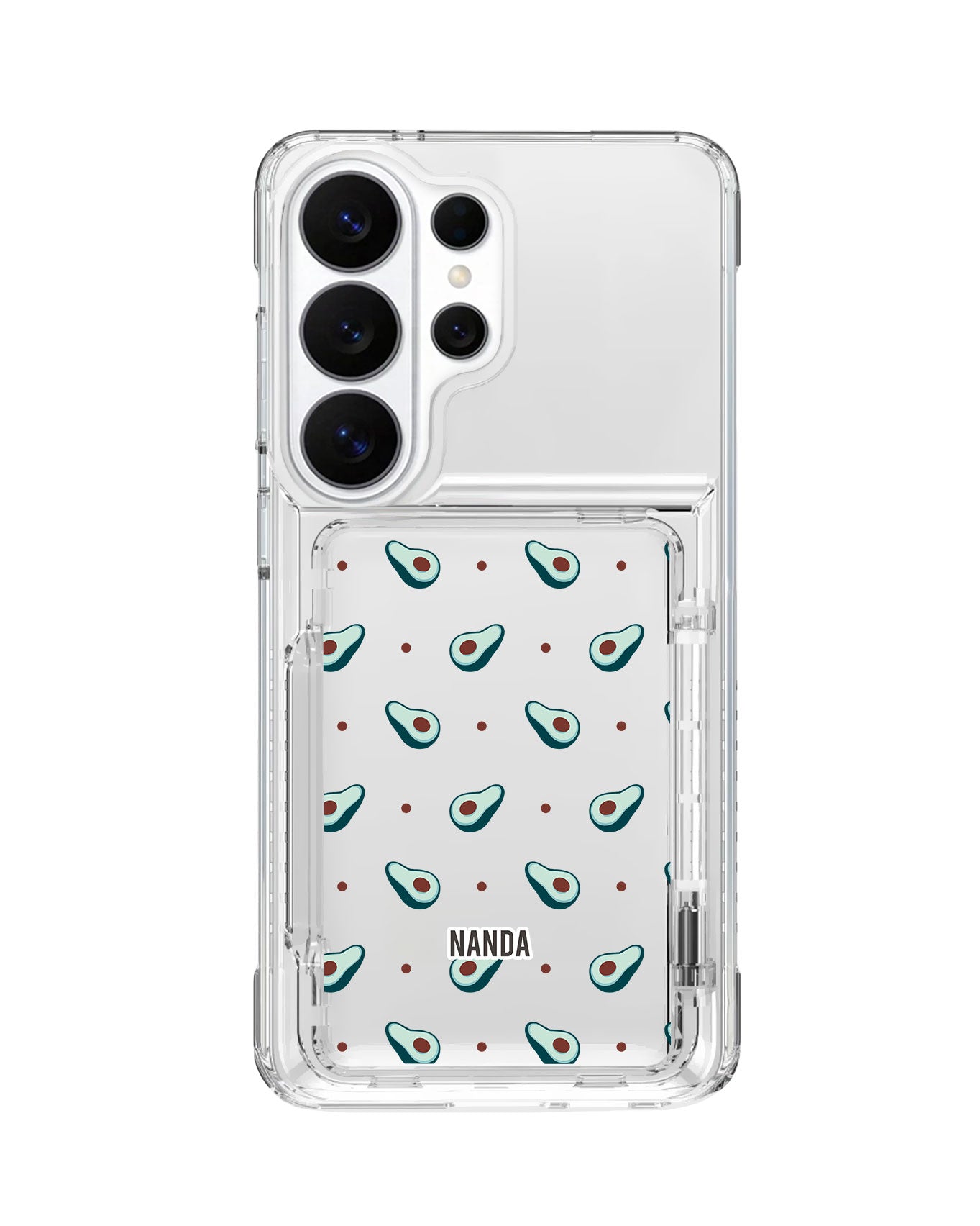 Android Crystal Wallet Standing Case - Avocado Dreams