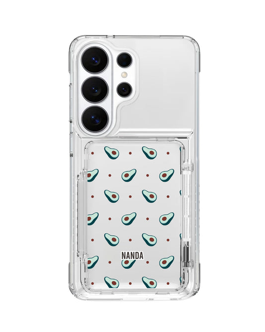 Android Crystal Wallet Standing Case - Avocado Dreams