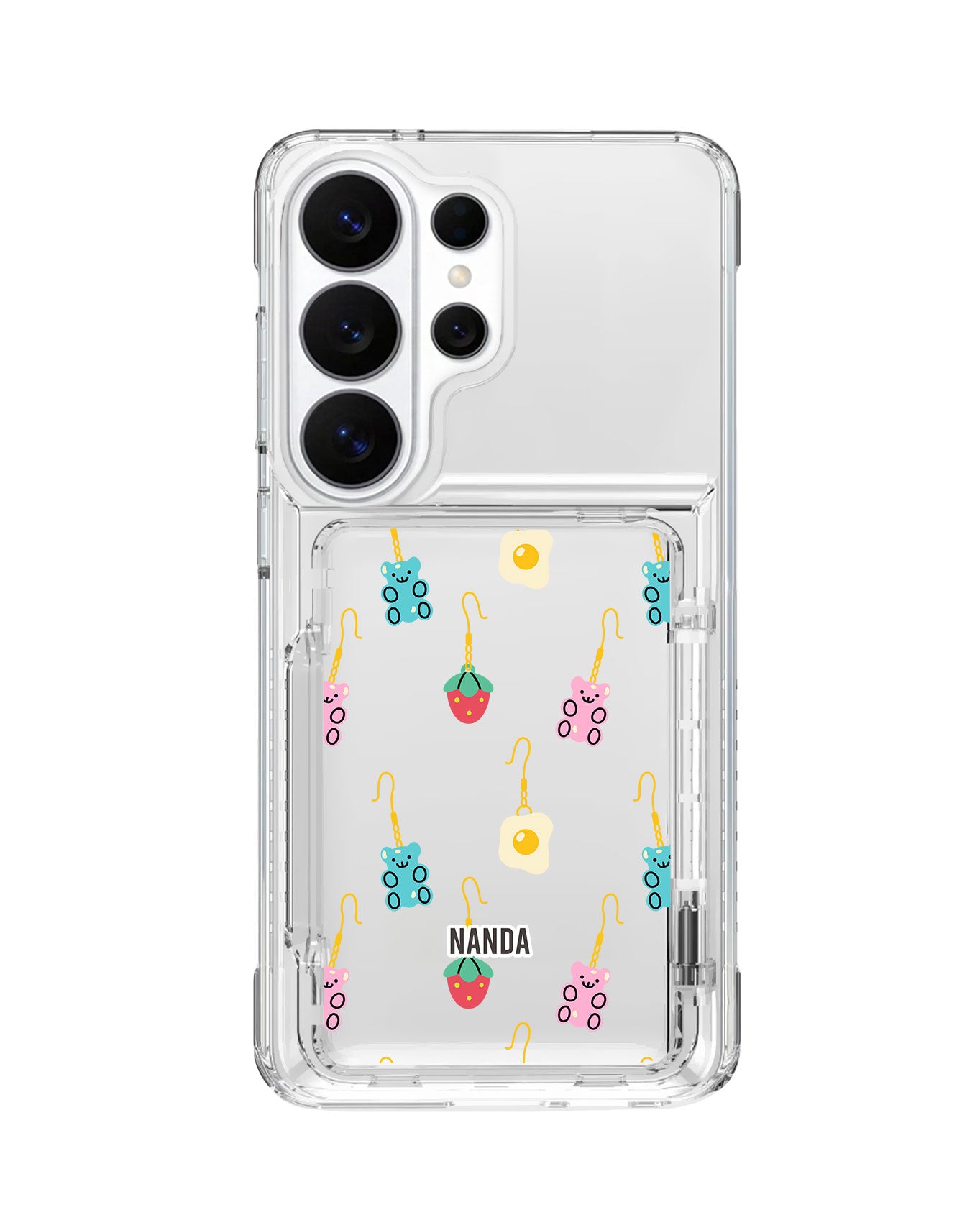Android Crystal Wallet Standing Case - Cute Trinkets