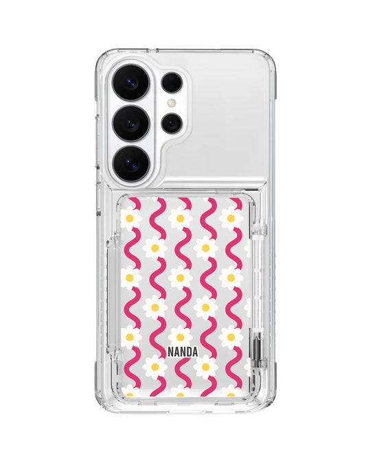 Android Crystal Wallet Standing Case - Daisy Disco
