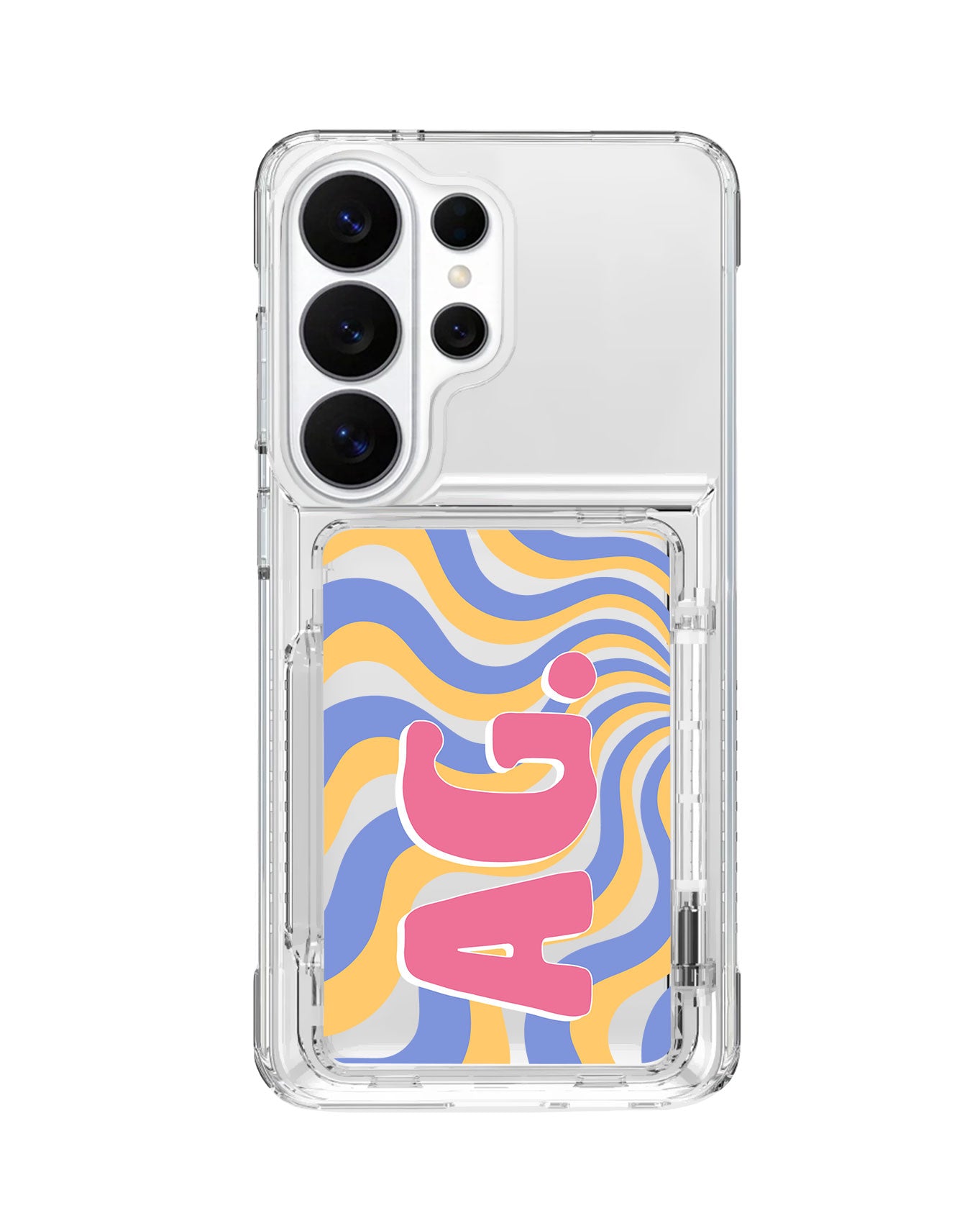 Android Crystal Wallet Standing Case - Golden Tide