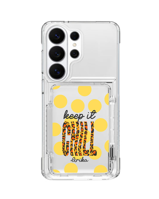 Android Crystal Wallet Standing Case - Keep It Chill