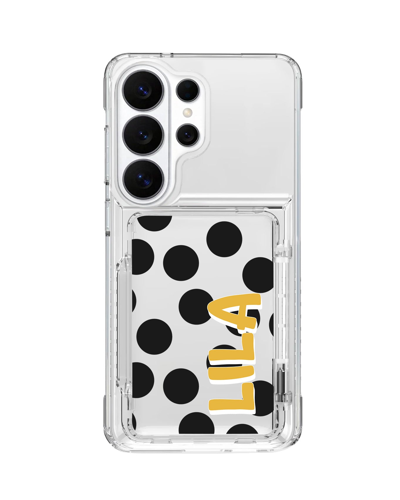 Android Crystal Wallet Standing Case - Ladybug Love