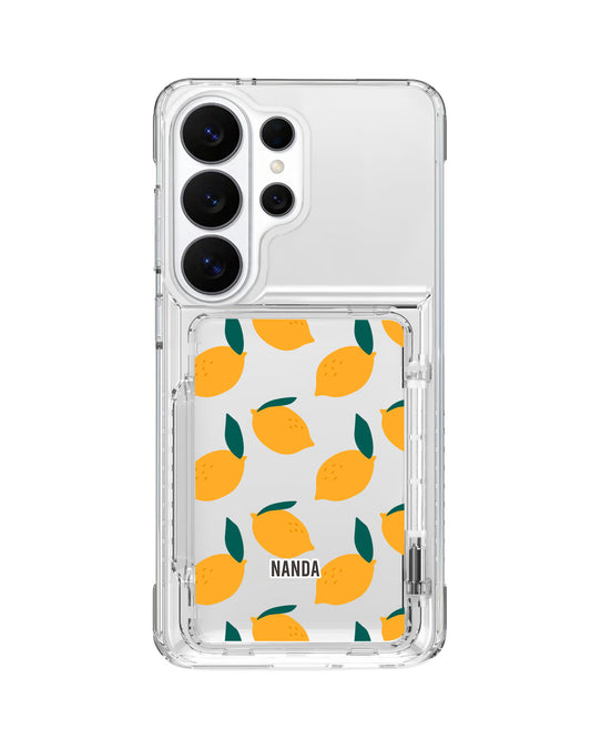 Android Crystal Wallet Standing Case - Lemon Zest