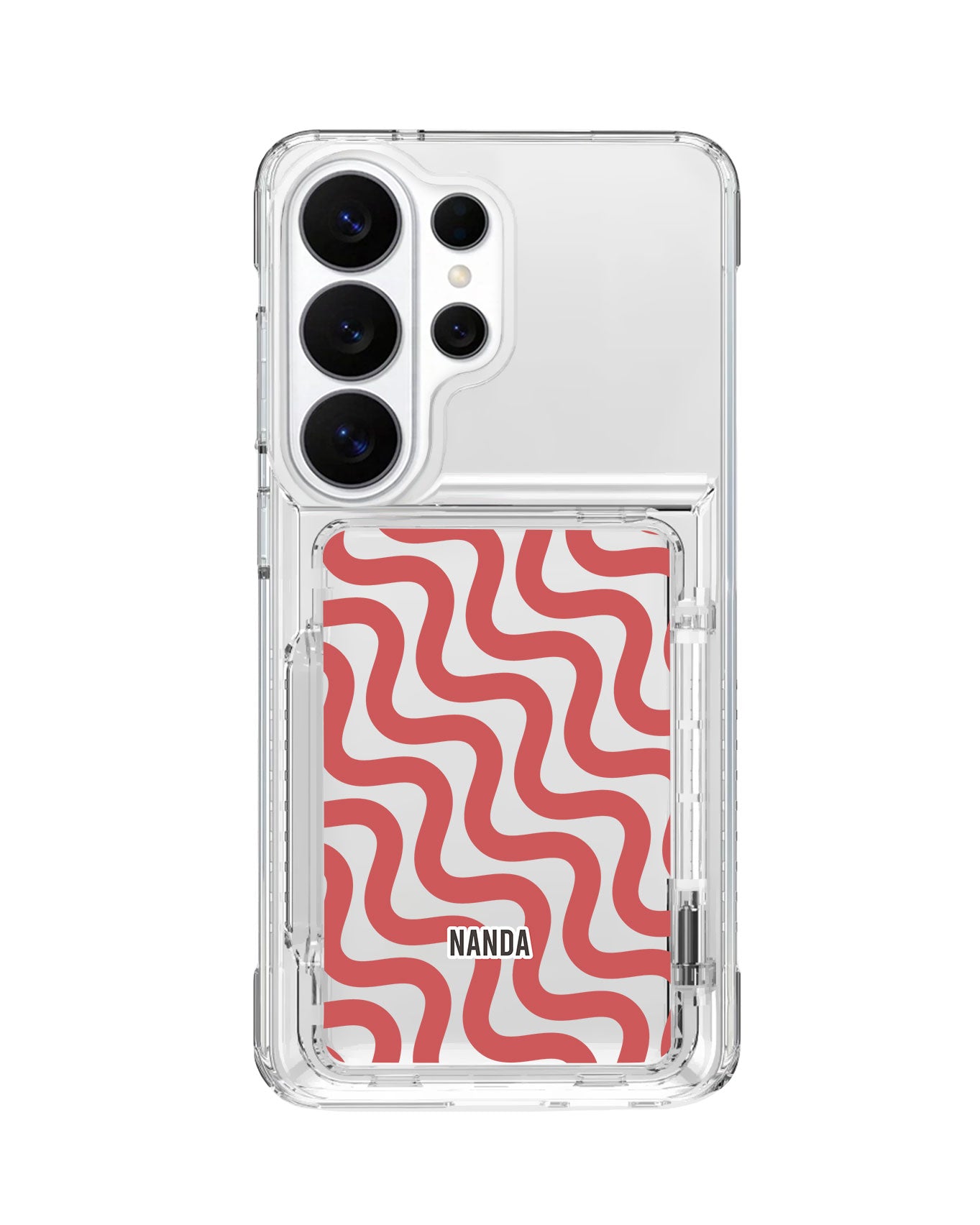 Android Crystal Wallet Standing Case - Scarlet groove