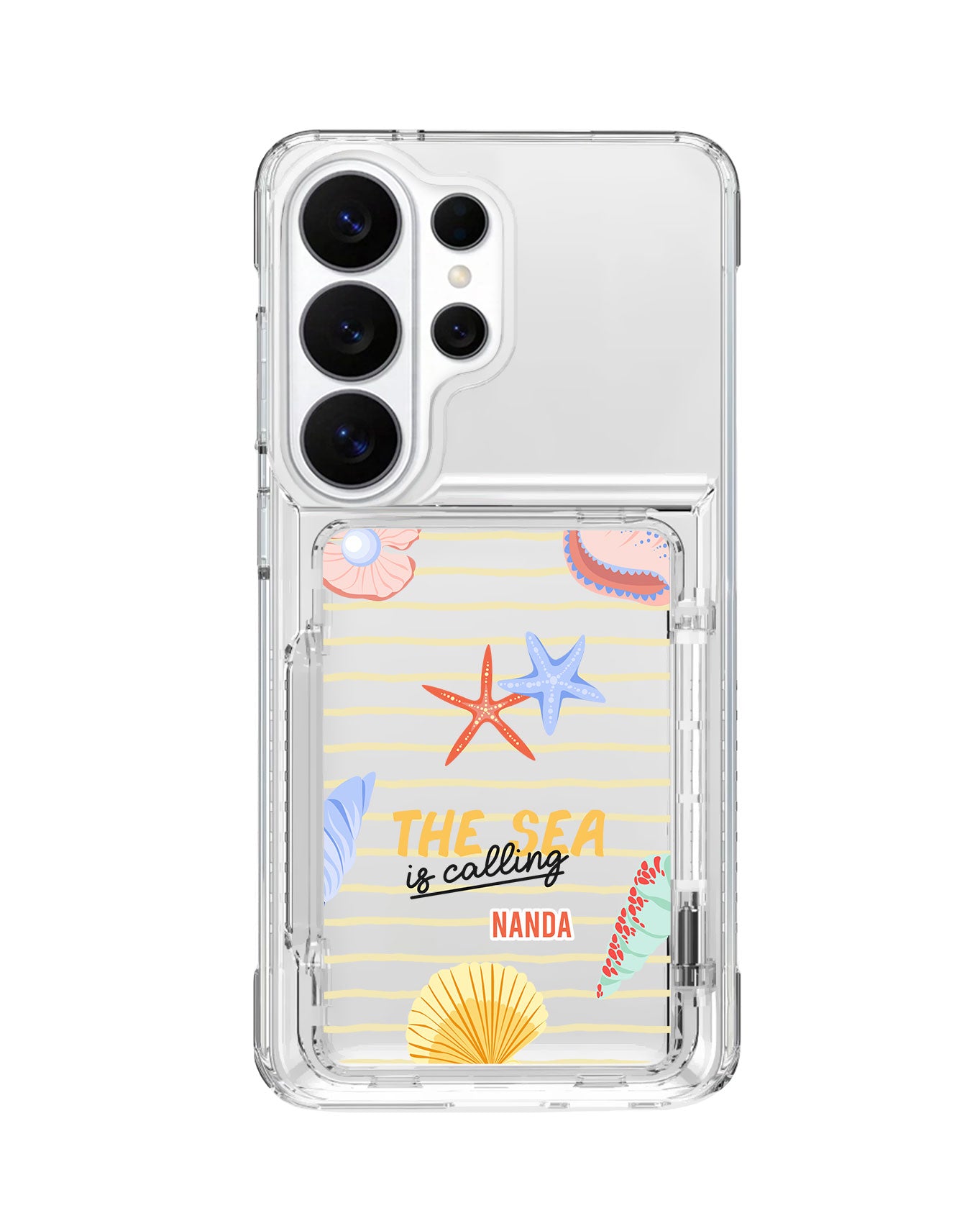 Android Crystal Wallet Standing Case - Sea Is Calling