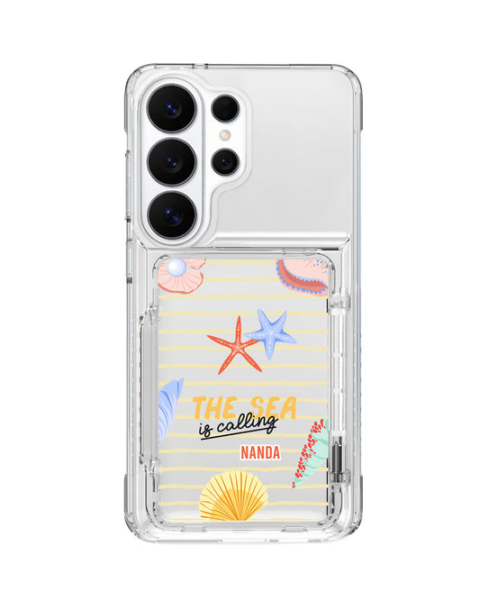 Android Crystal Wallet Standing Case - Sea Is Calling