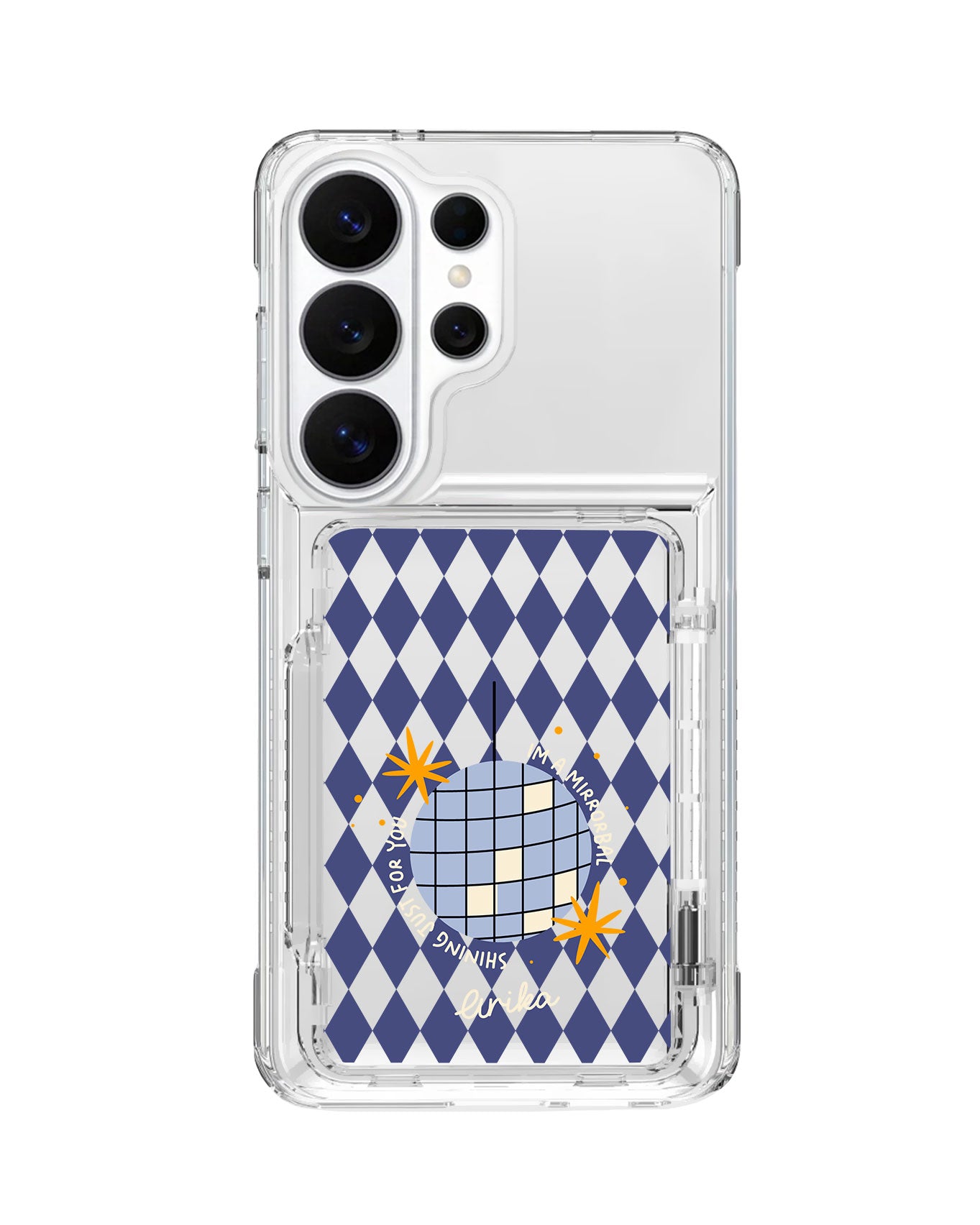 Android Crystal Wallet Standing Case - Shining For You