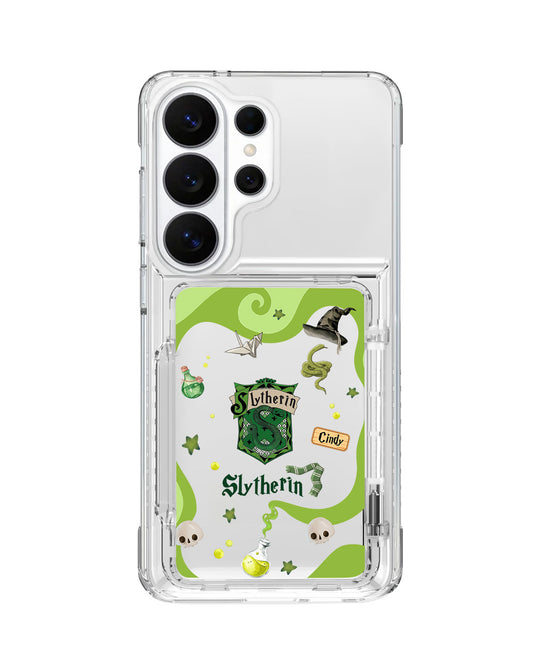 Android Crystal Wallet Standing Case - Slytherin