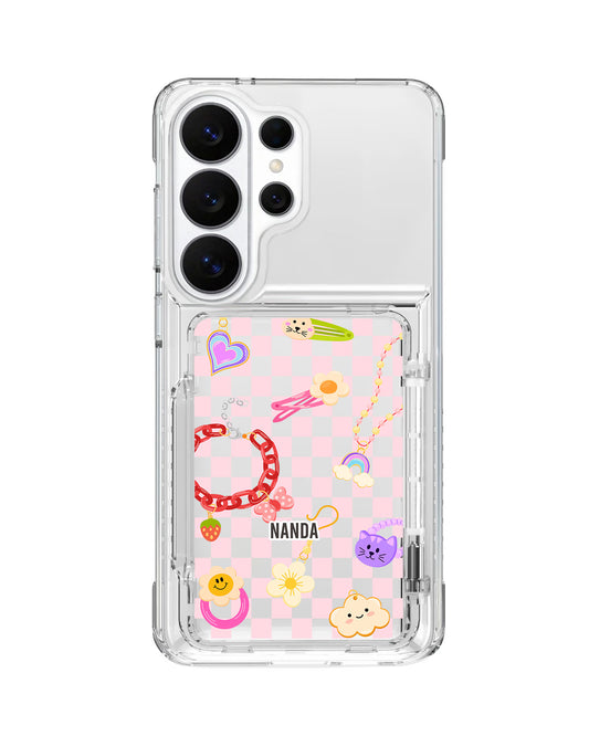 Android Crystal Wallet Standing Case - Sweet Trinkets