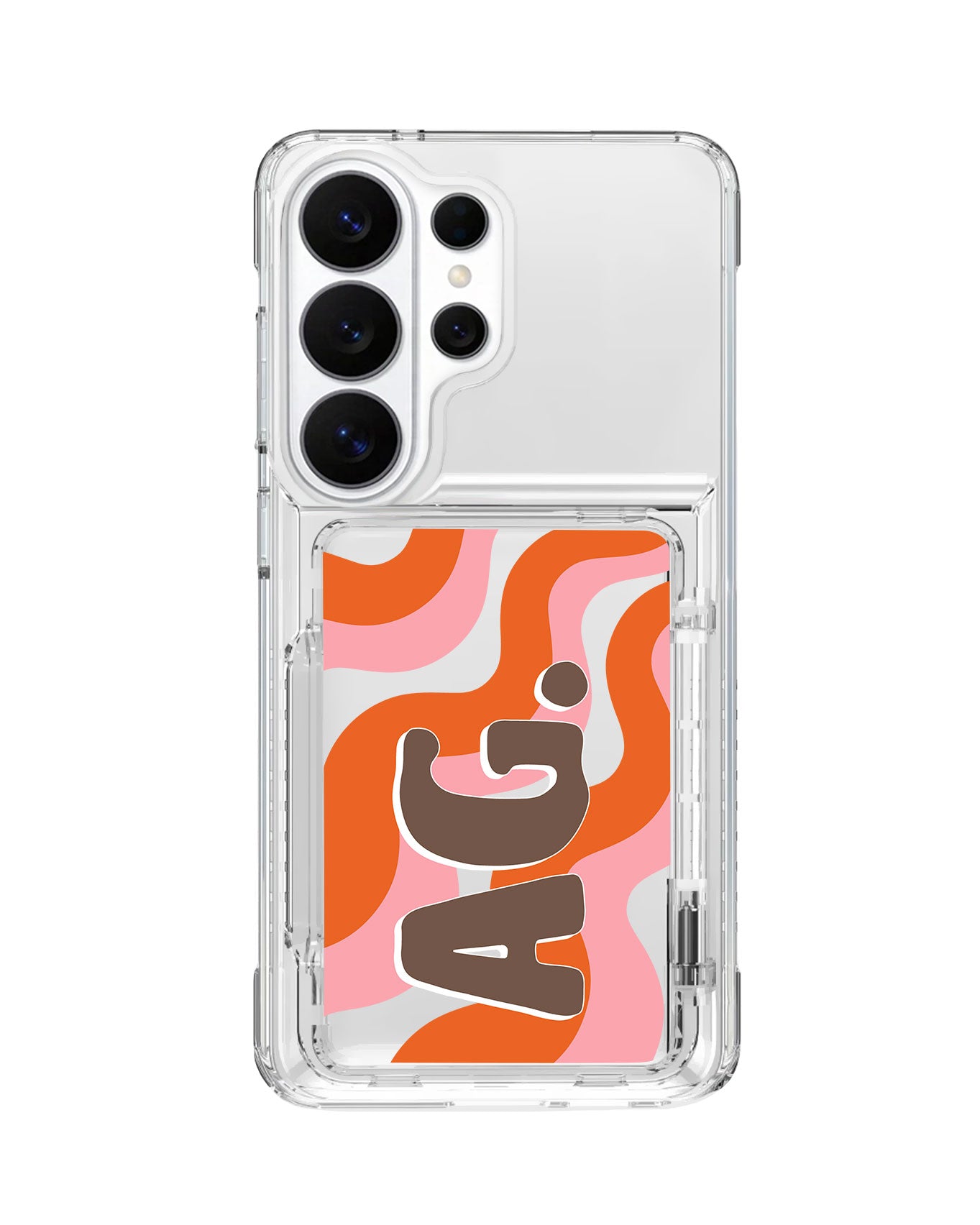 Android Crystal Wallet Standing Case - Tangerine Twist