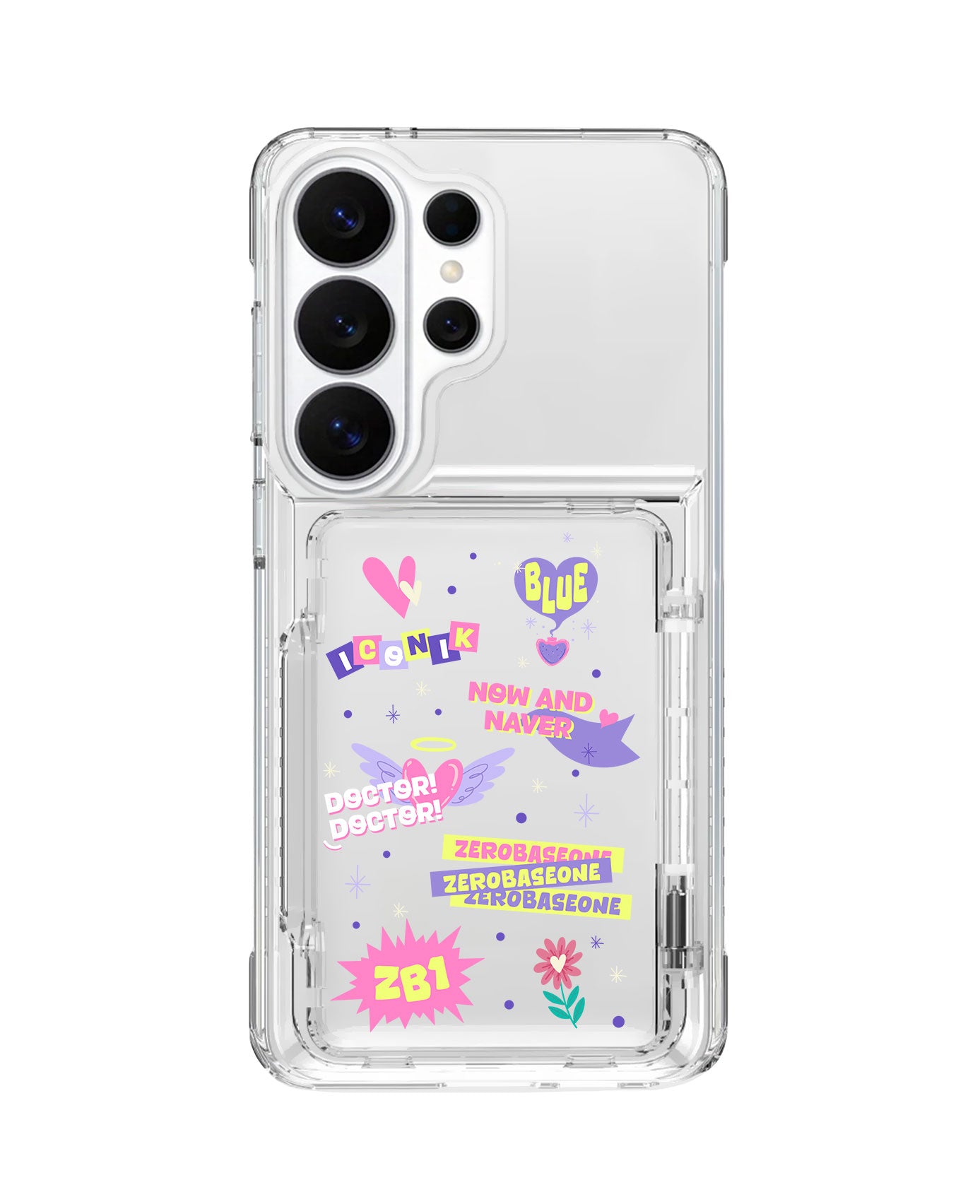 Android Crystal Wallet Standing Case - Zerobaseone 1