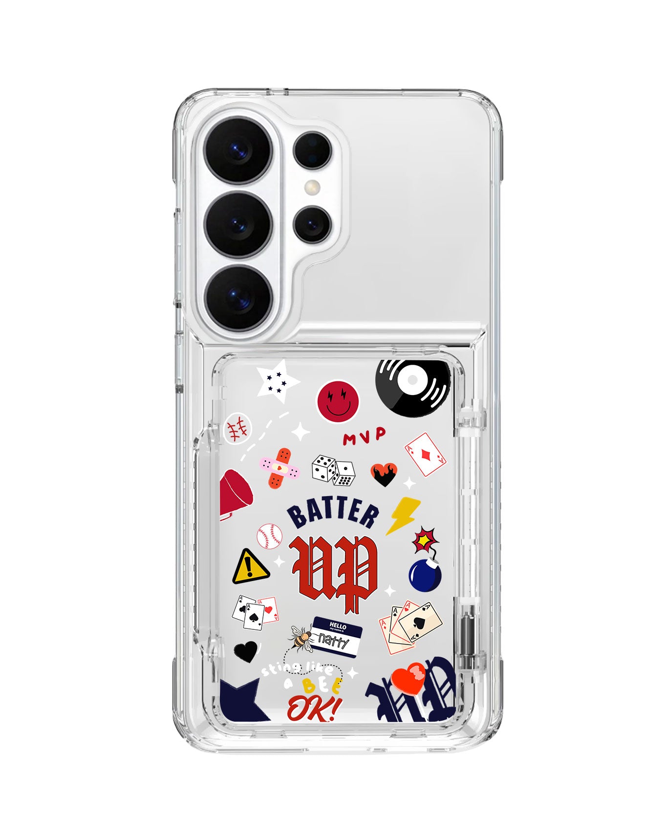 Android Crystal Wallet Standing Case - Babymon 1
