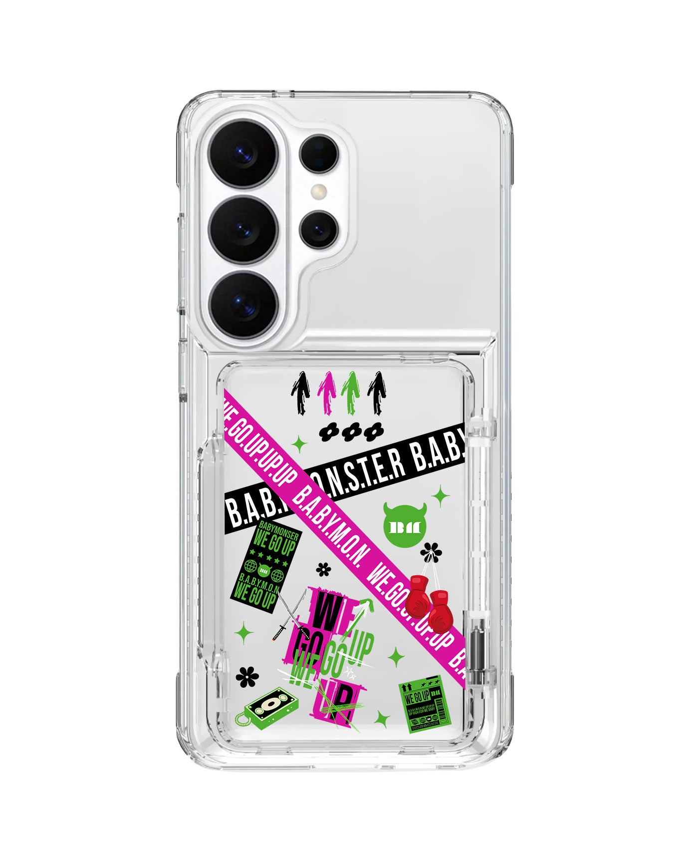Android Crystal Wallet Standing Case - Babymon 5