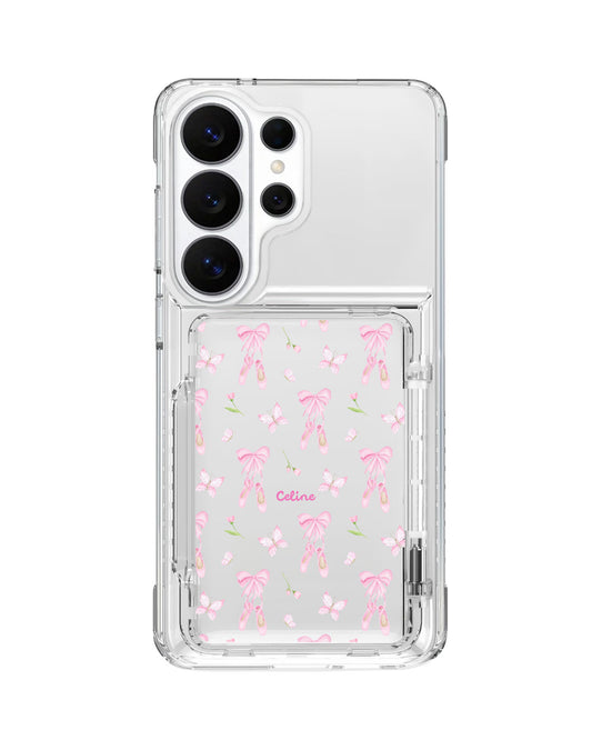 Android Crystal Wallet Standing Case - Ballerina Fly