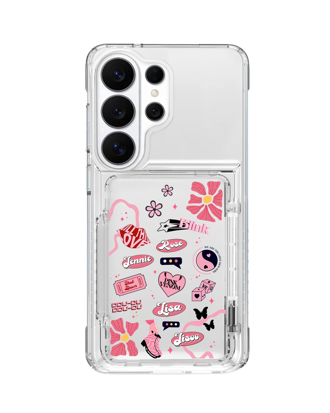 Android Crystal Wallet Standing Case - Blackpink 1