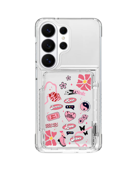 Android Crystal Wallet Standing Case - Blackpink 1