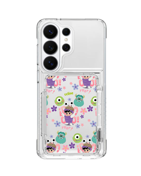Android Crystal Wallet Standing Case - Boo Pattern