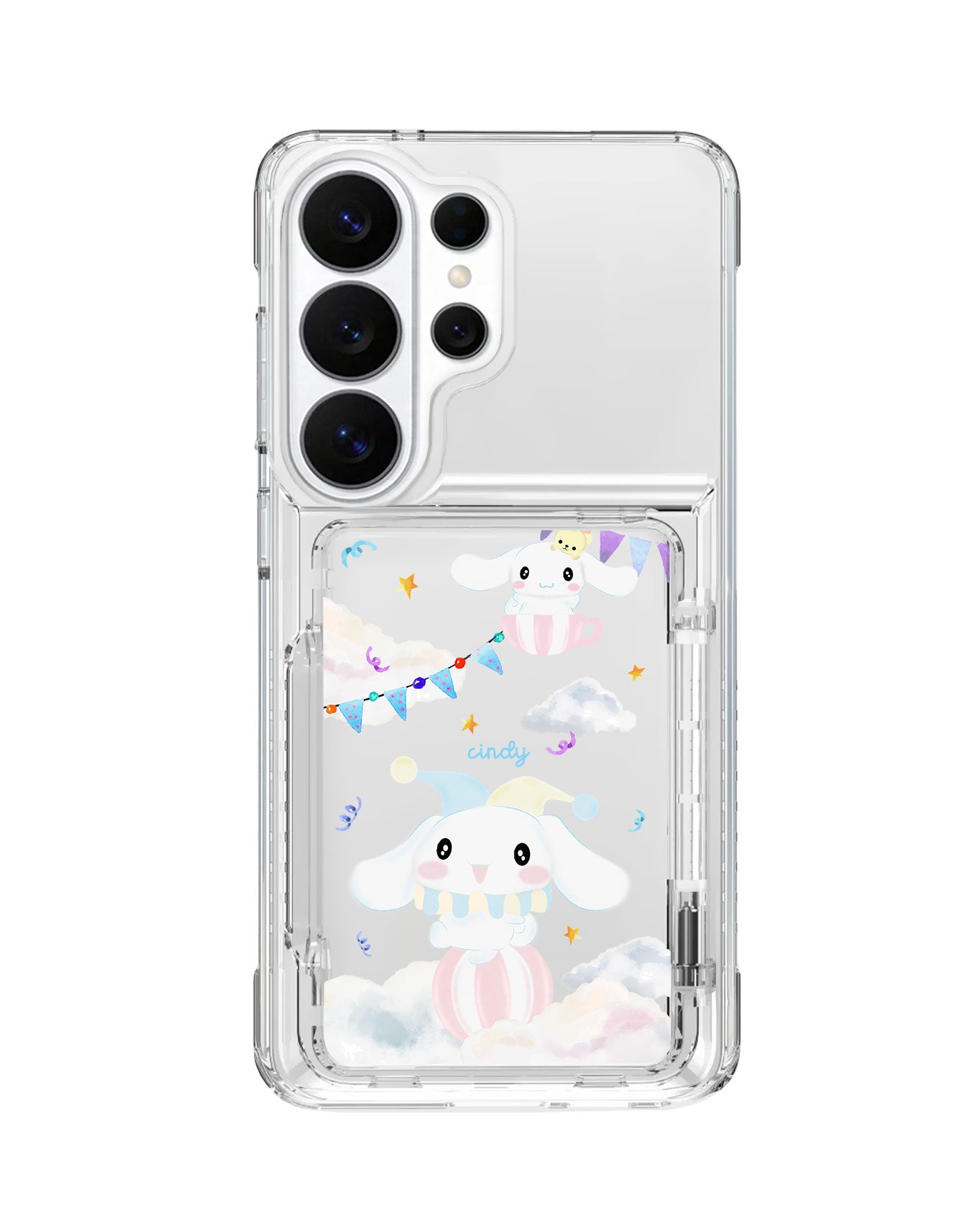 Android Crystal Wallet Standing Case - Cinnamoroll Circus