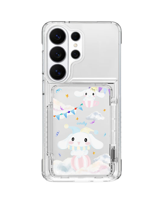 Android Crystal Wallet Standing Case - Cinnamoroll Circus