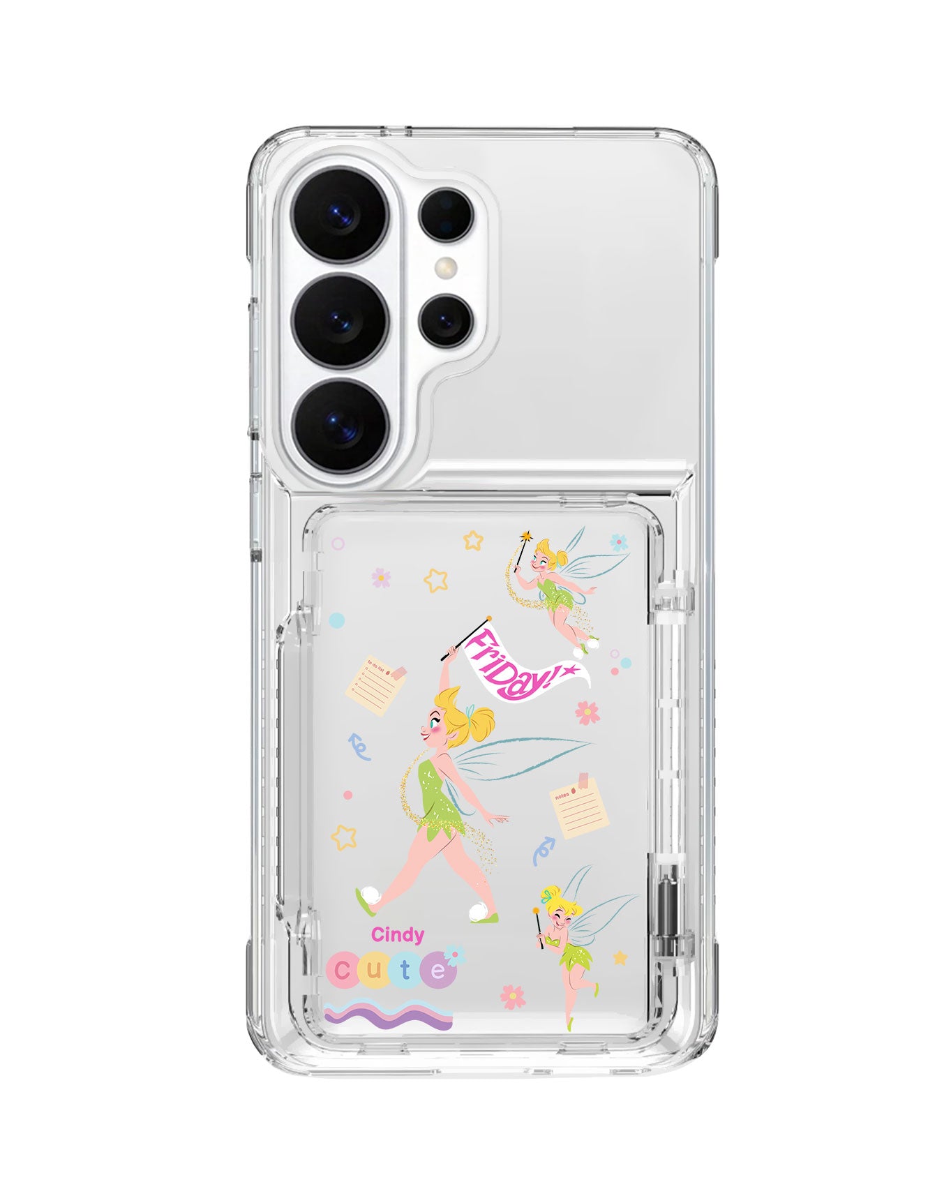 Android Crystal Wallet Standing Case - Cute Fairy
