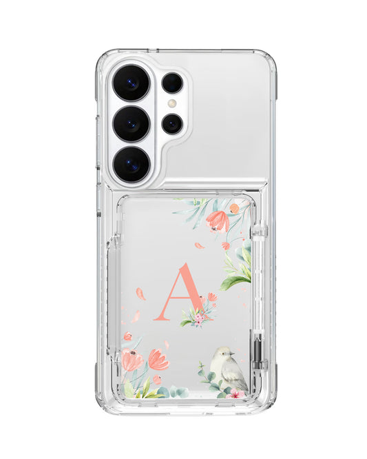 Android Crystal Wallet Standing Case - Flower Bloom