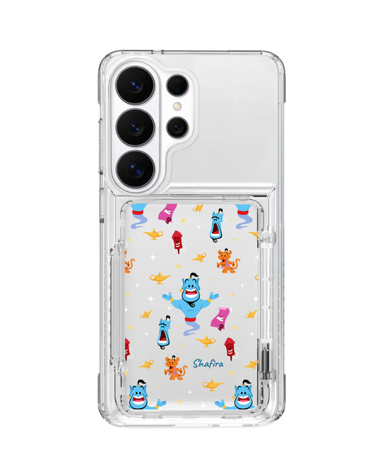 Android Crystal Wallet Standing Case - Genie The Lamp