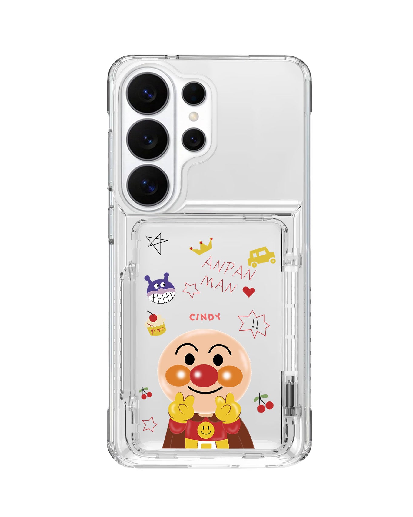 Android Crystal Wallet Standing Case - I'm Anpanman