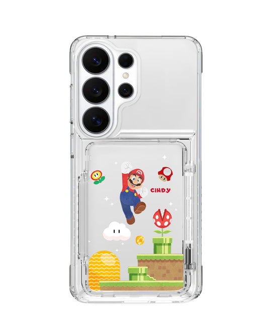 Android Crystal Wallet Standing Case - Its Me Mario