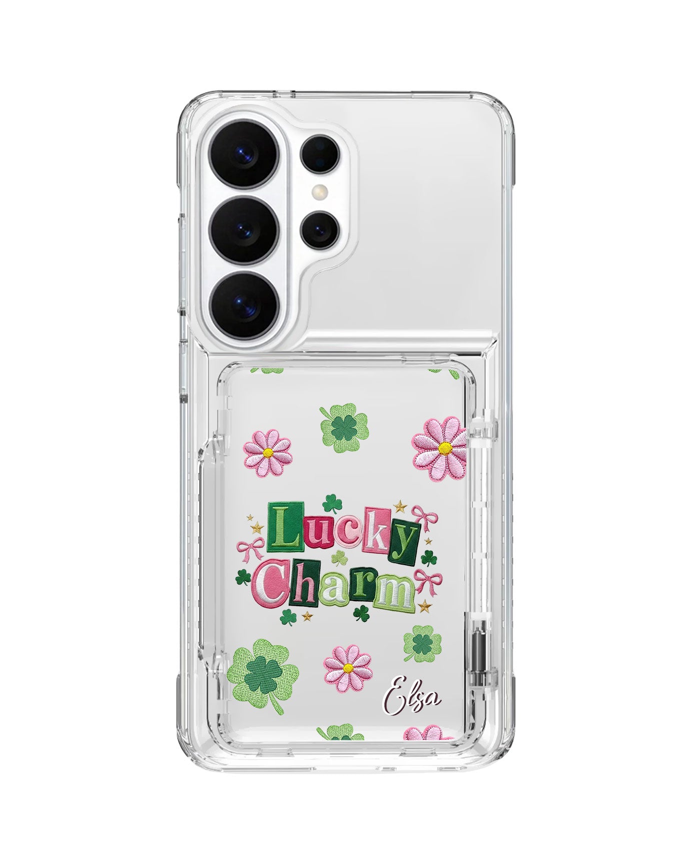 Android Crystal Wallet Standing Case - Lucky Charms