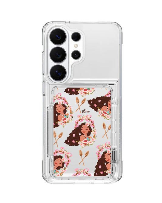 Android Crystal Wallet Standing Case - Moana
