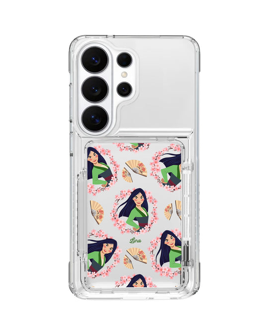 Android Crystal Wallet Standing Case - Mulan