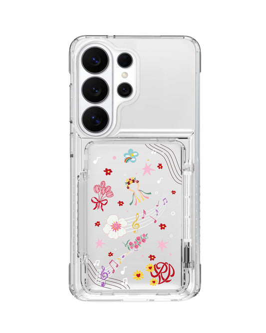 Android Crystal Wallet Standing Case - Red Velvet 3