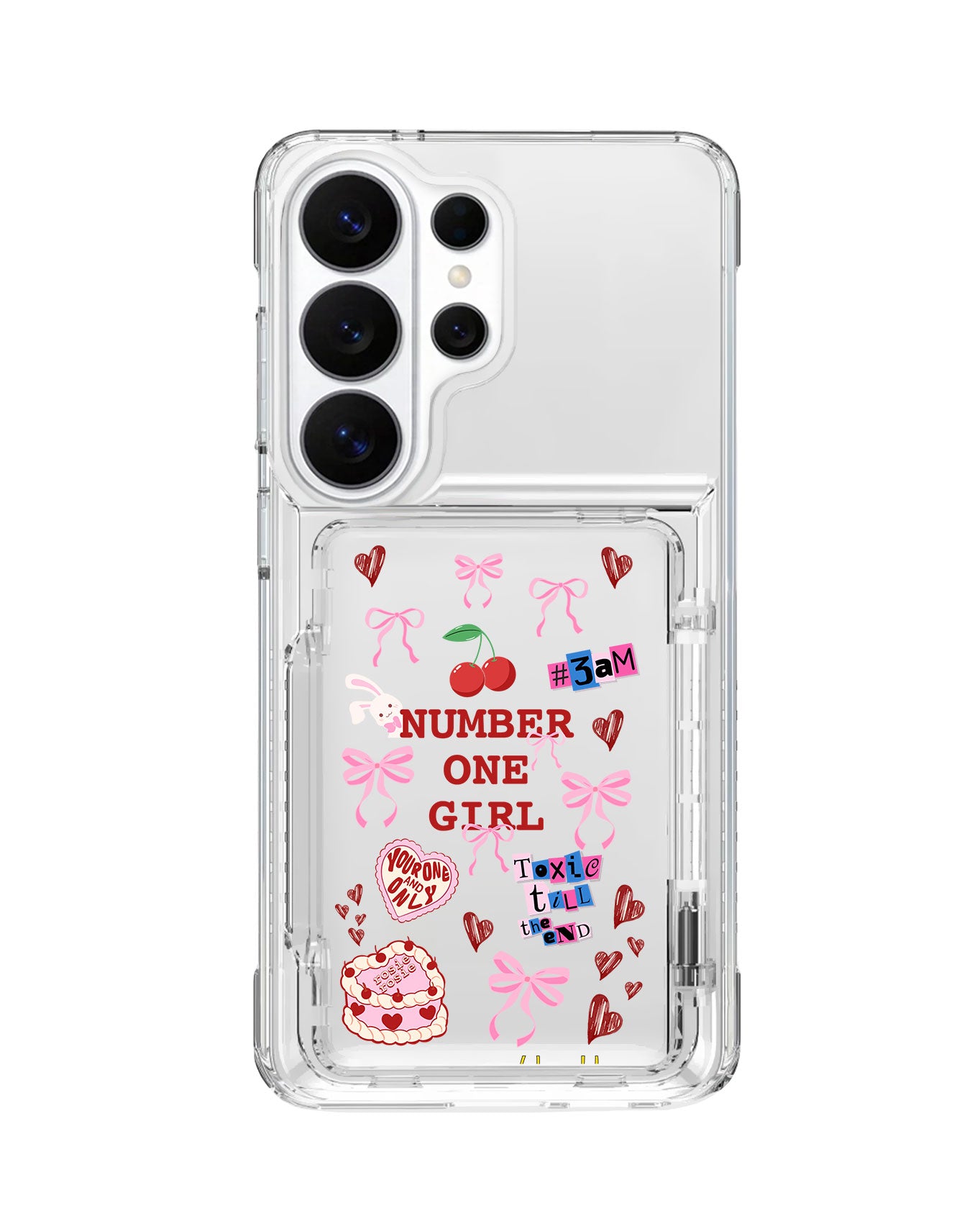 Android Crystal Wallet Standing Case - BLACKPINK Rose