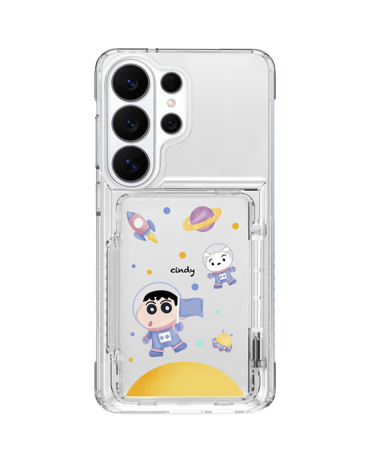 Android Crystal Wallet Standing Case - Shincan In The Moon