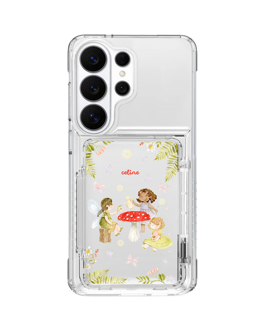 Android Crystal Wallet Standing Case - Tea Party