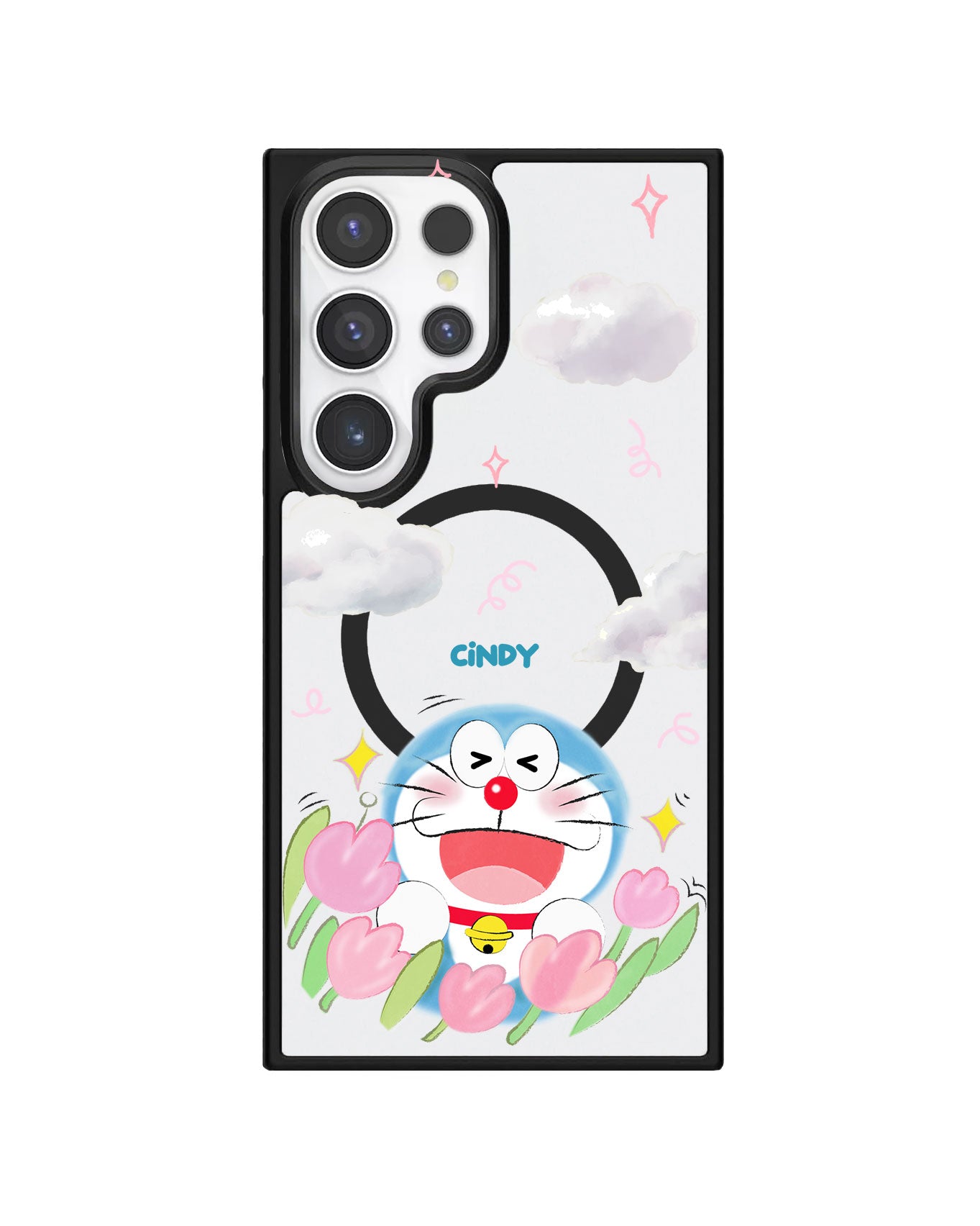 Android Premium Impact Case - Doraemon Dora Flower