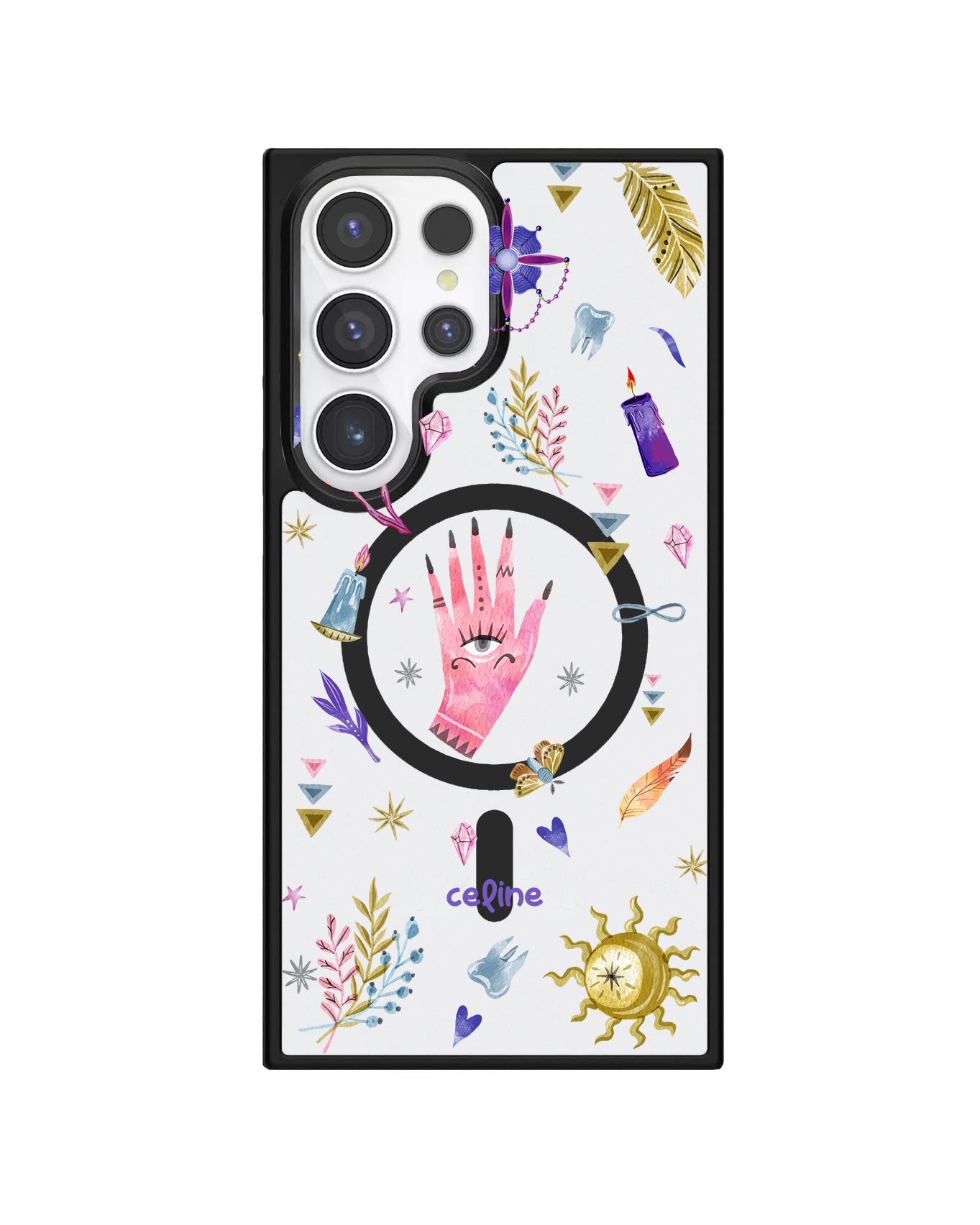 Android Premium Impact Case - Purple Boho