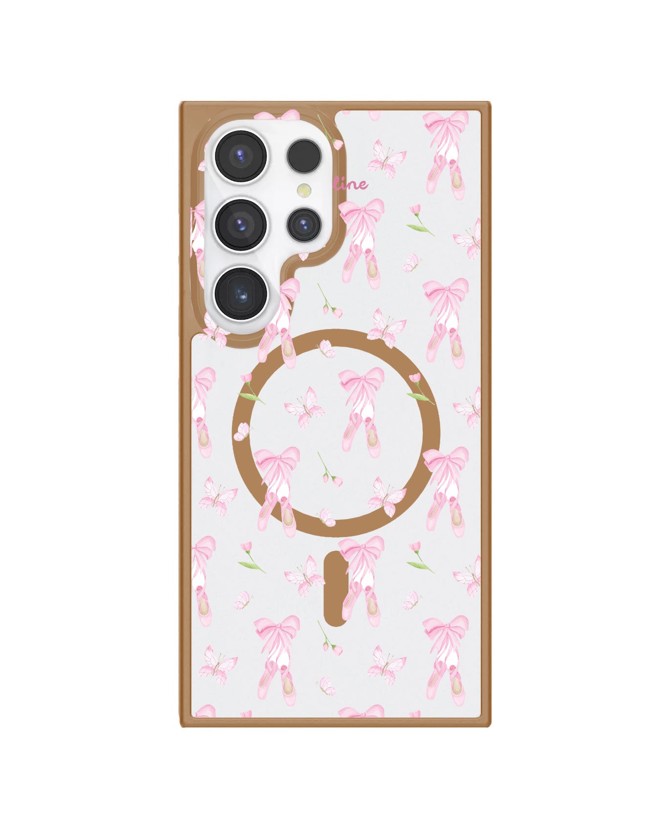 Android Premium Impact Case - Coquette Ballerina Fly
