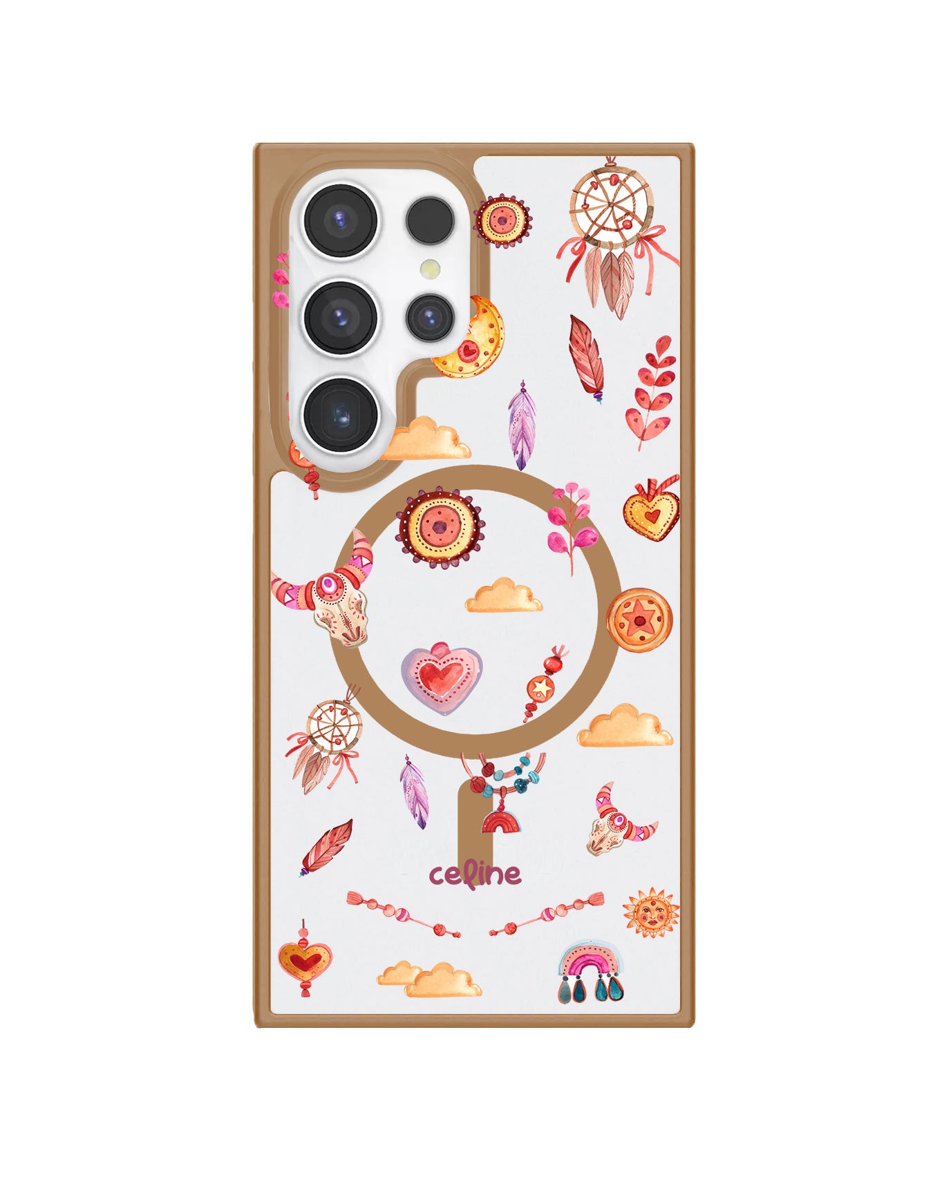 Android Premium Impact Case - Boho Red