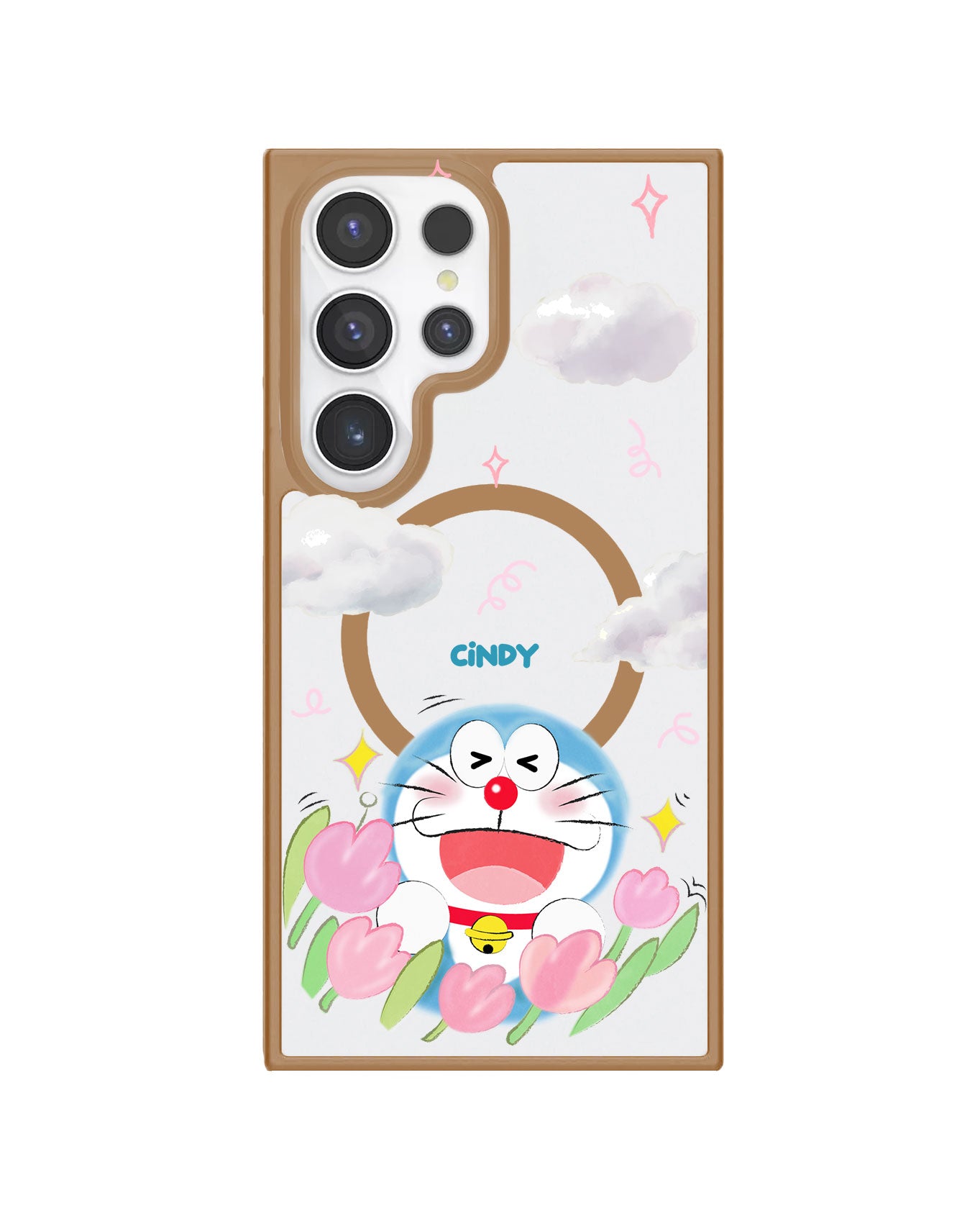 Android Premium Impact Case - Doraemon Dora Flower